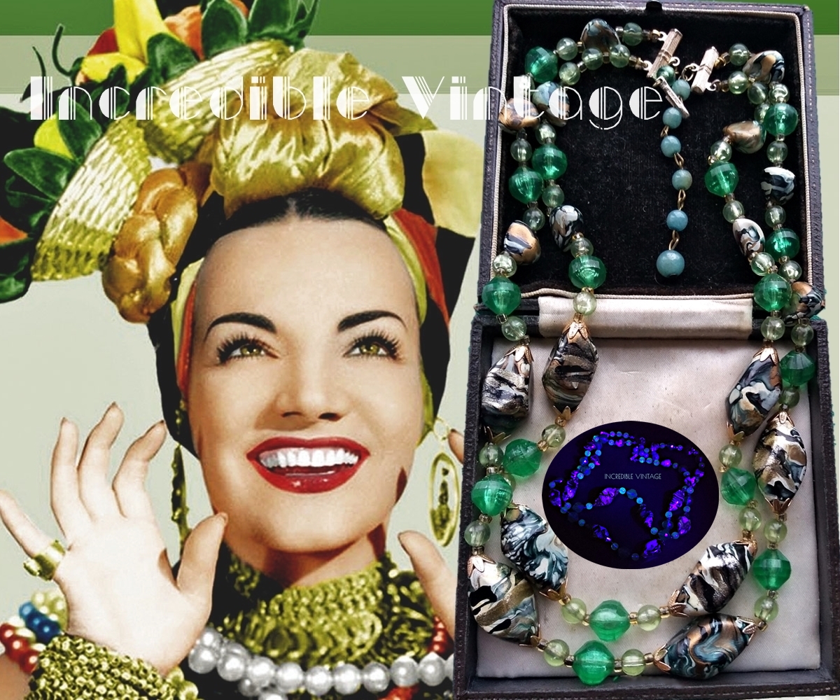 Vintage green jewelry hotsell